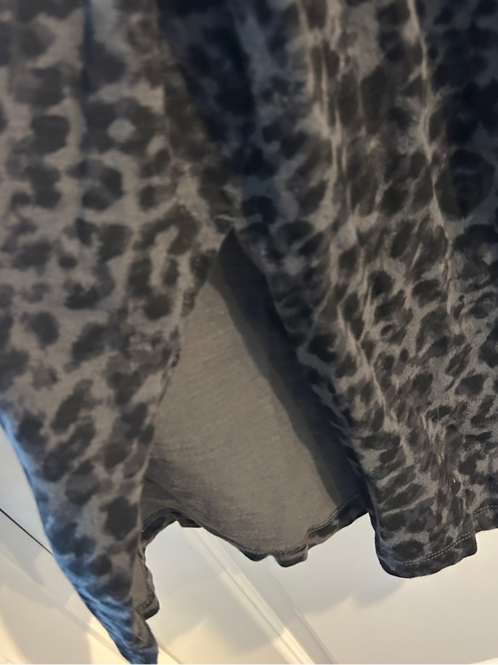 Old Navy Black Leopard Print Midi Slip Dress - Picture 3 of 4